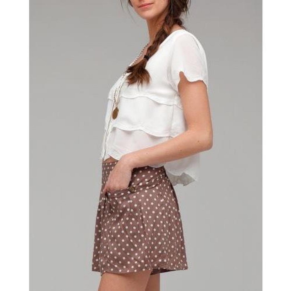 Free People Polka Dot Shorts w Pockets Sz.M